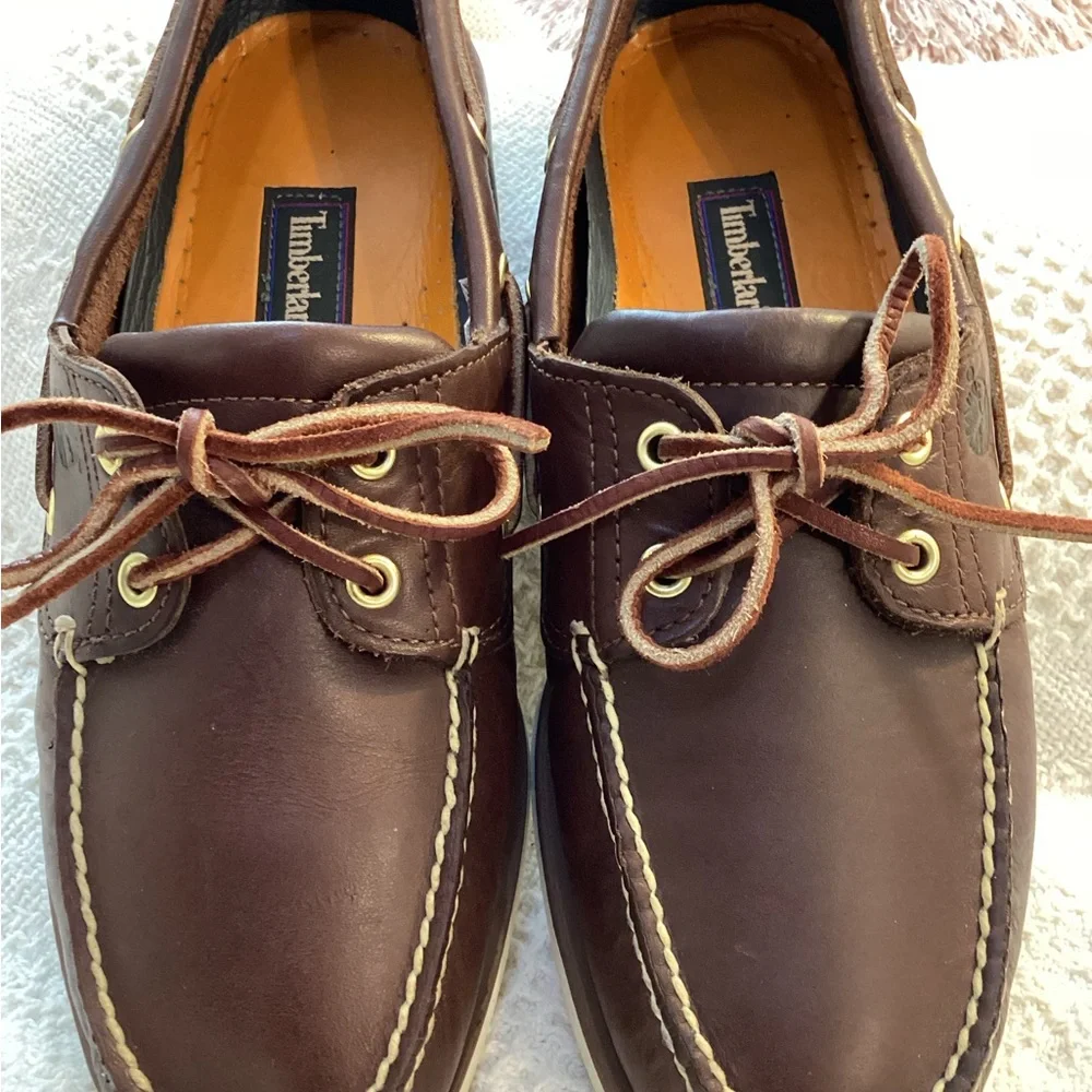 Timberland Brown Leather Boat Shoes